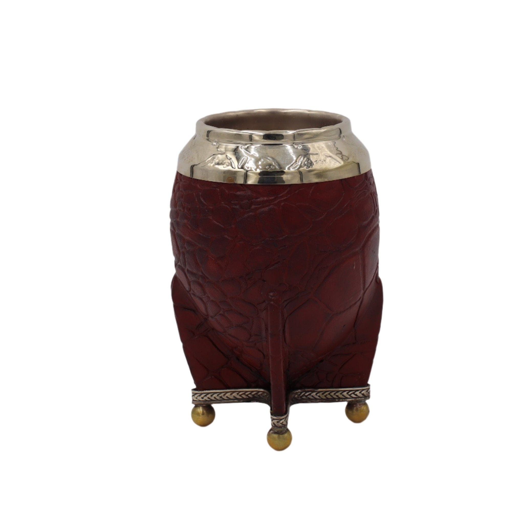 Torpedo Premium Croco Base Alpaca - Bronze et Cuir Luxe - El Gaucho une vraie tradition