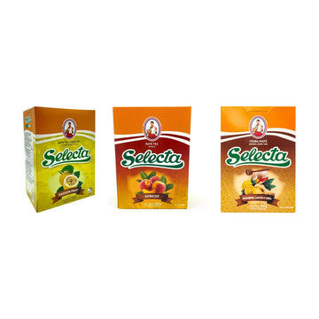 Trio Selecta pour Mate Listo — Passion, Abricot & Gingembre-Miel-Citron (1,5 kg) — les paquets inclus dans le pack