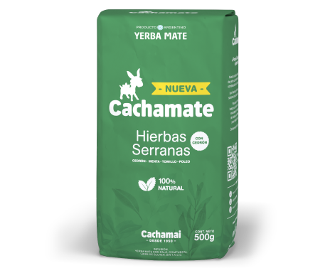 Cachamate Hierbas Serranas - Yerba Mate Argentina 500g