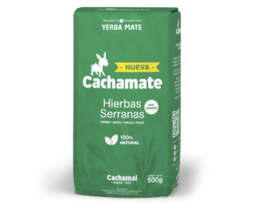 Cachamate Hierbas Serranas - Yerba Mate Argentina 500g