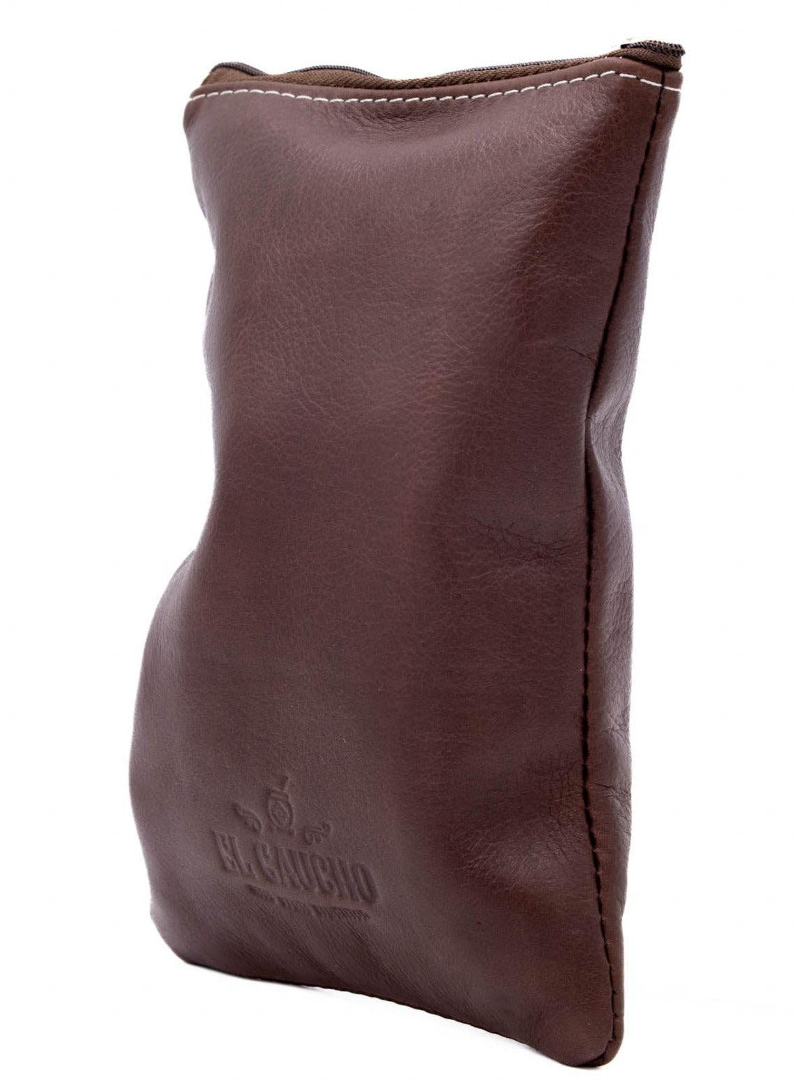 Yerbero Artisanal en Cuir Bridge (marron) - El Gaucho une vraie tradition