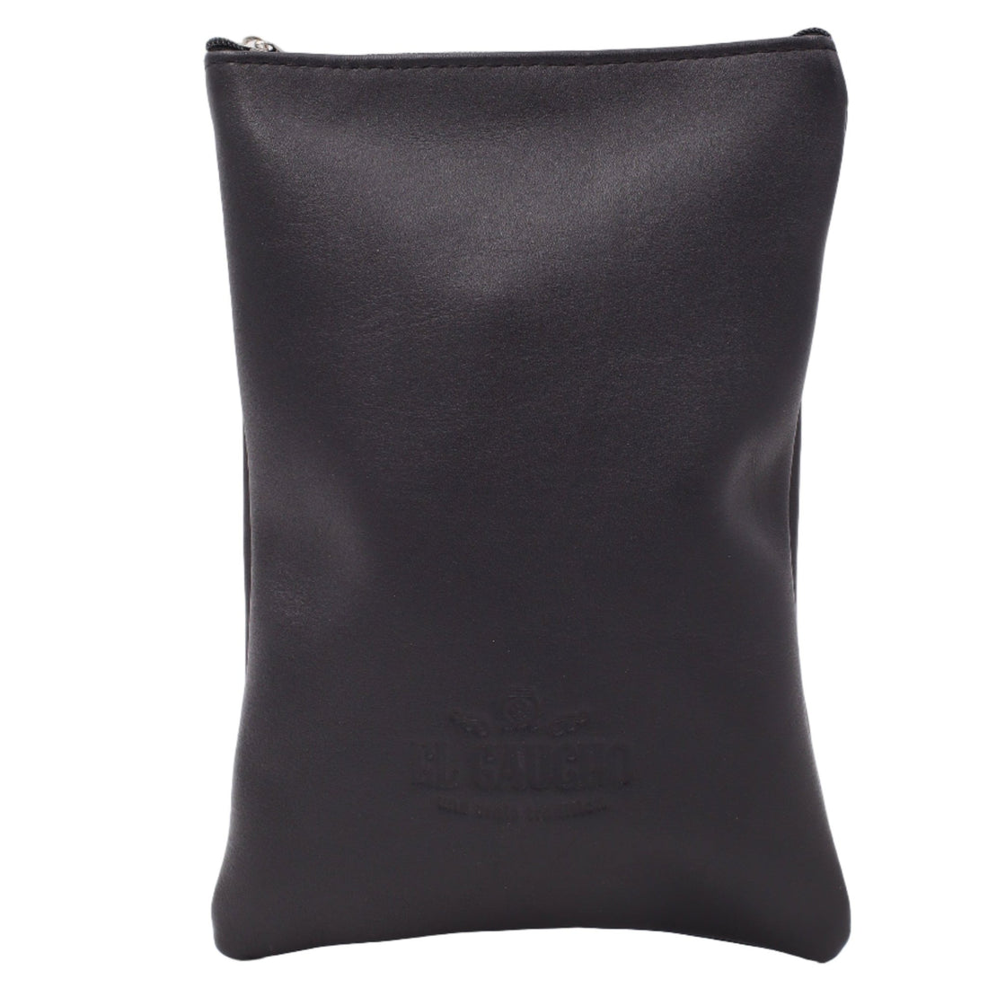 Yerbero Gaucho "Nappa Soft" — Cuir Noir Souple & Doublure Silver - El Gaucho