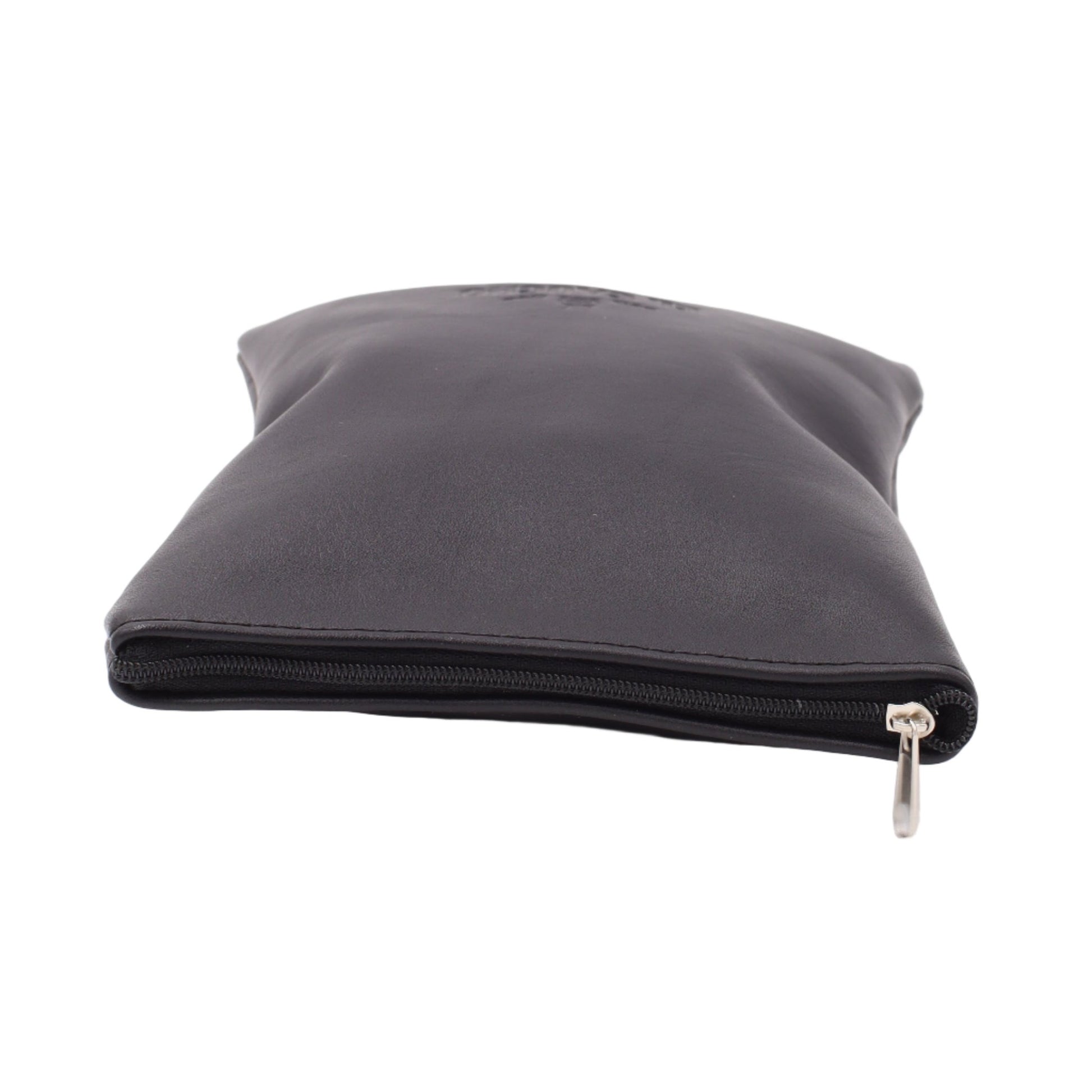 Yerbero Gaucho "Nappa Soft" — Cuir Noir Souple & Doublure Silver - El Gaucho