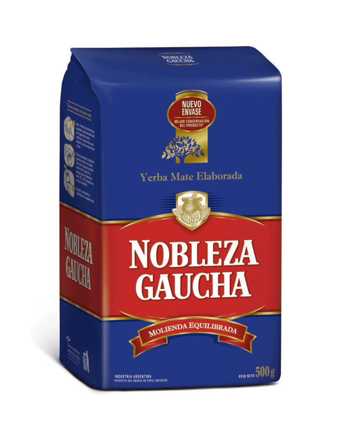 Yerba mate Nobleza Gaucha tradicional argentina Misiones molido premium envejecida 18 meses