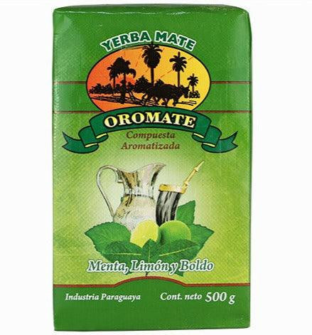 Oromate Menta Limon - Yerba Maté 0.5kg - El Gaucho une vraie tradition