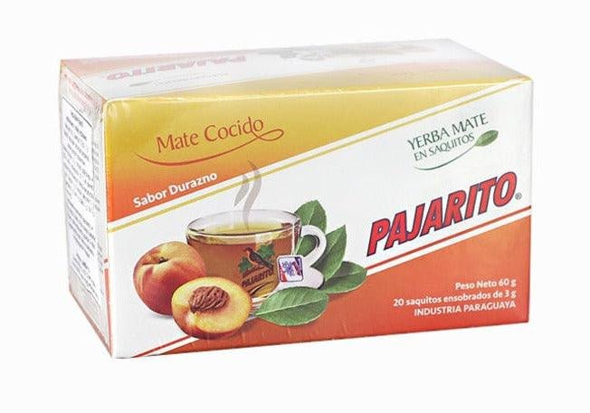 Texte alternatif (Alt text) pour image
Boîte de sachets de thé Pajarito yerba mate arôme pomme cannelle 20x3g, infusettes paraguayennes pratiques pour préparation rapide