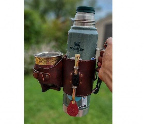 Porta - mate marron - El Gaucho une vraie tradition