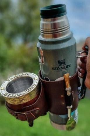 Porta - mate marron - El Gaucho une vraie tradition