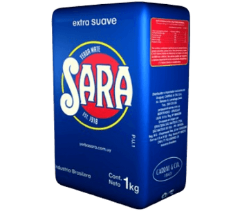 SARA Extra Suave Azul 1kg - Yerba Маtе 1kg - El Gaucho une vraie tradition