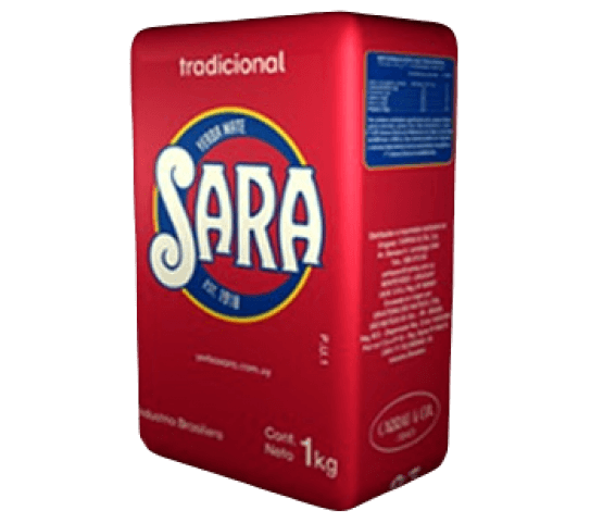 SARA Roja Tradicional sin palo - Yerba Маtе 1kg - El Gaucho une vraie tradition