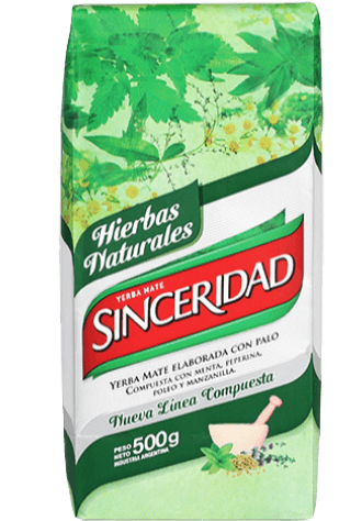 Sinceridad Hierbas Naturales - Yerba Mate compuesta 500G - El Gaucho une vraie tradition