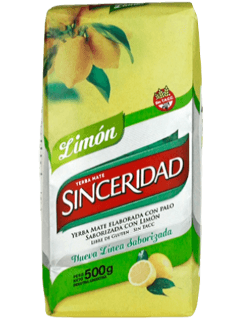 SINCERIDAD LIMON - Yerba Mate compuesta 500G - El Gaucho une vraie tradition