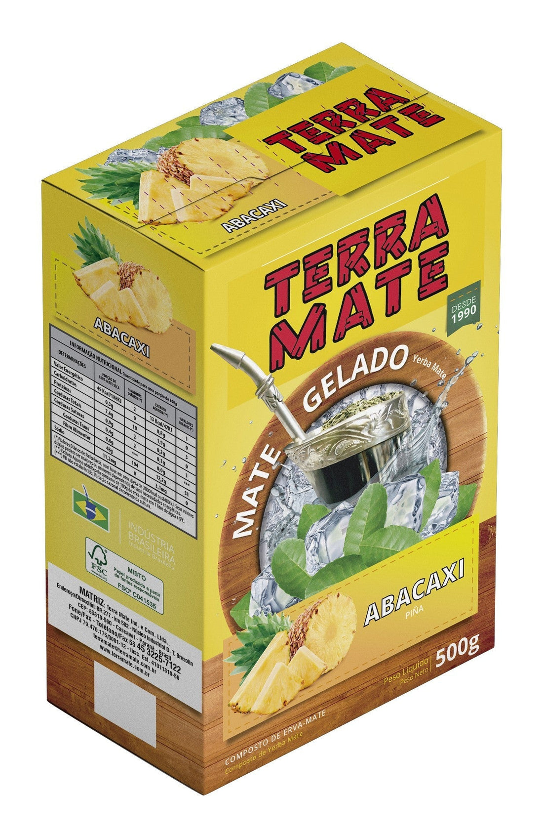 TERRAMATE Terere Ananá - yerba maté 500g - El Gaucho une vraie tradition