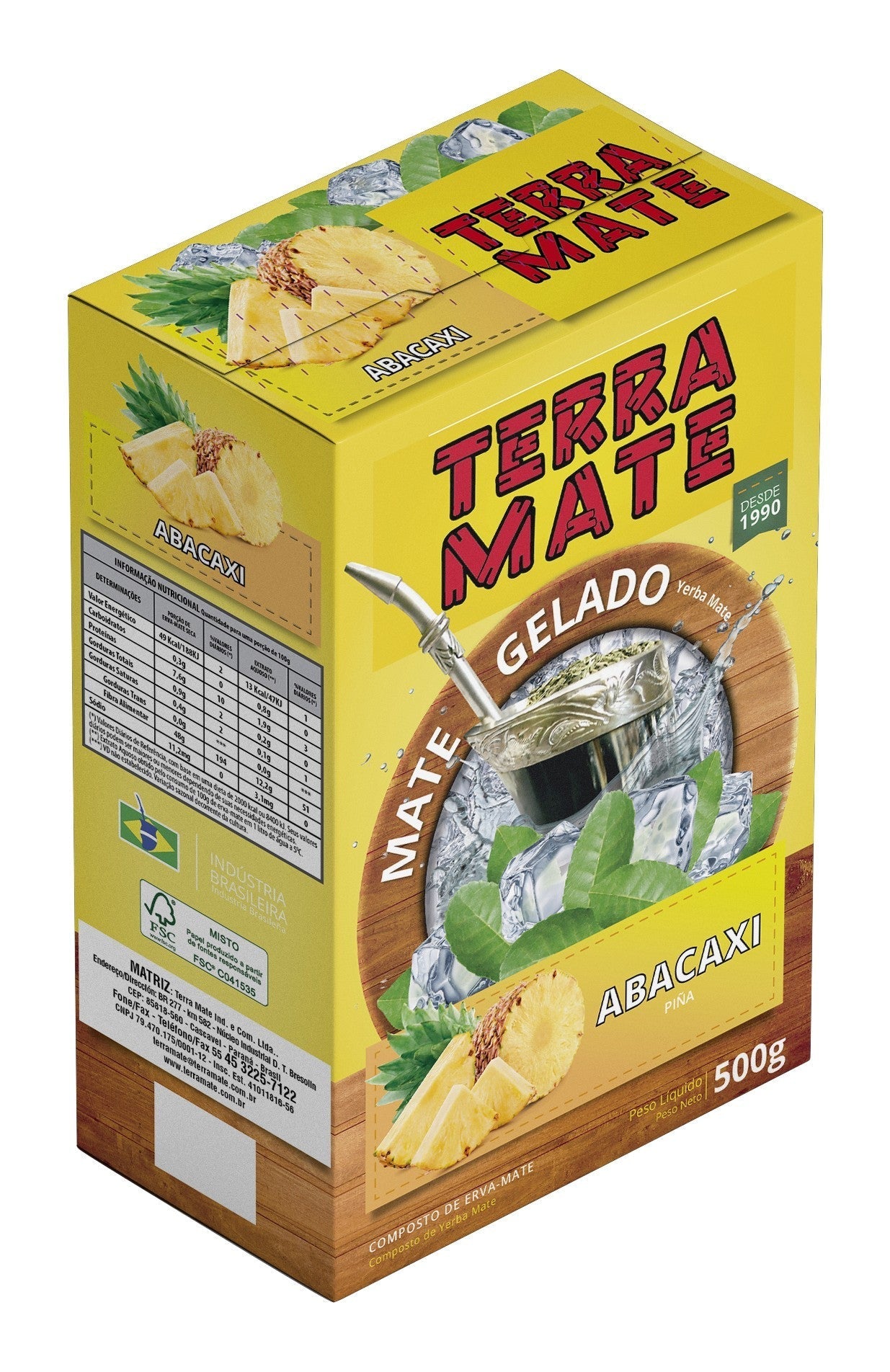 TERRAMATE Terere Ananá - yerba maté 500g - El Gaucho une vraie tradition