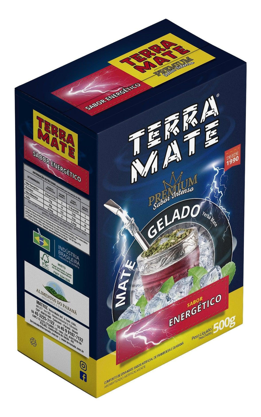 TERRAMATE Terere Premium Energetic - yerba maté 500g - El Gaucho une vraie tradition