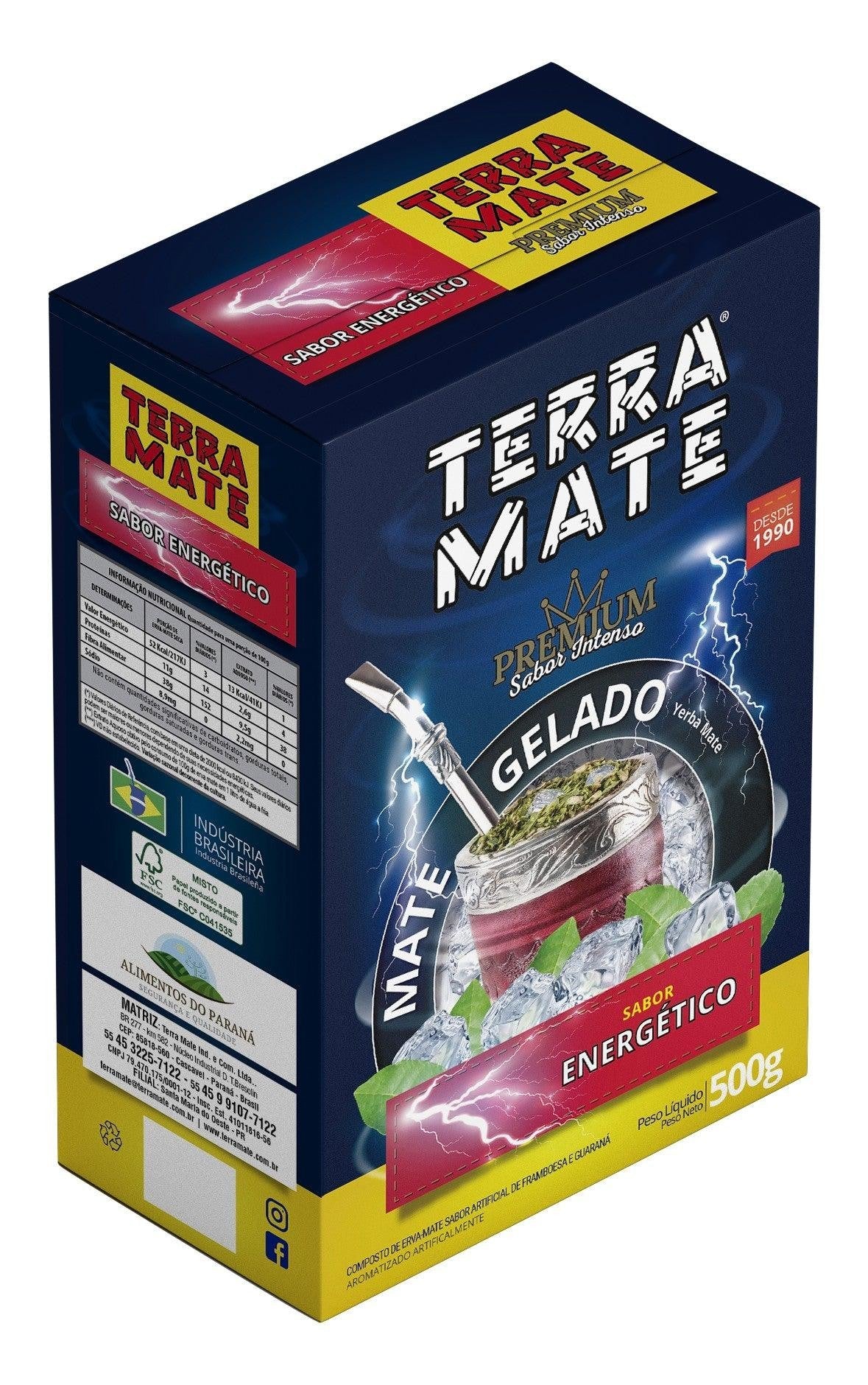 TERRAMATE Terere Premium Energetic - yerba maté 500g - El Gaucho une vraie tradition