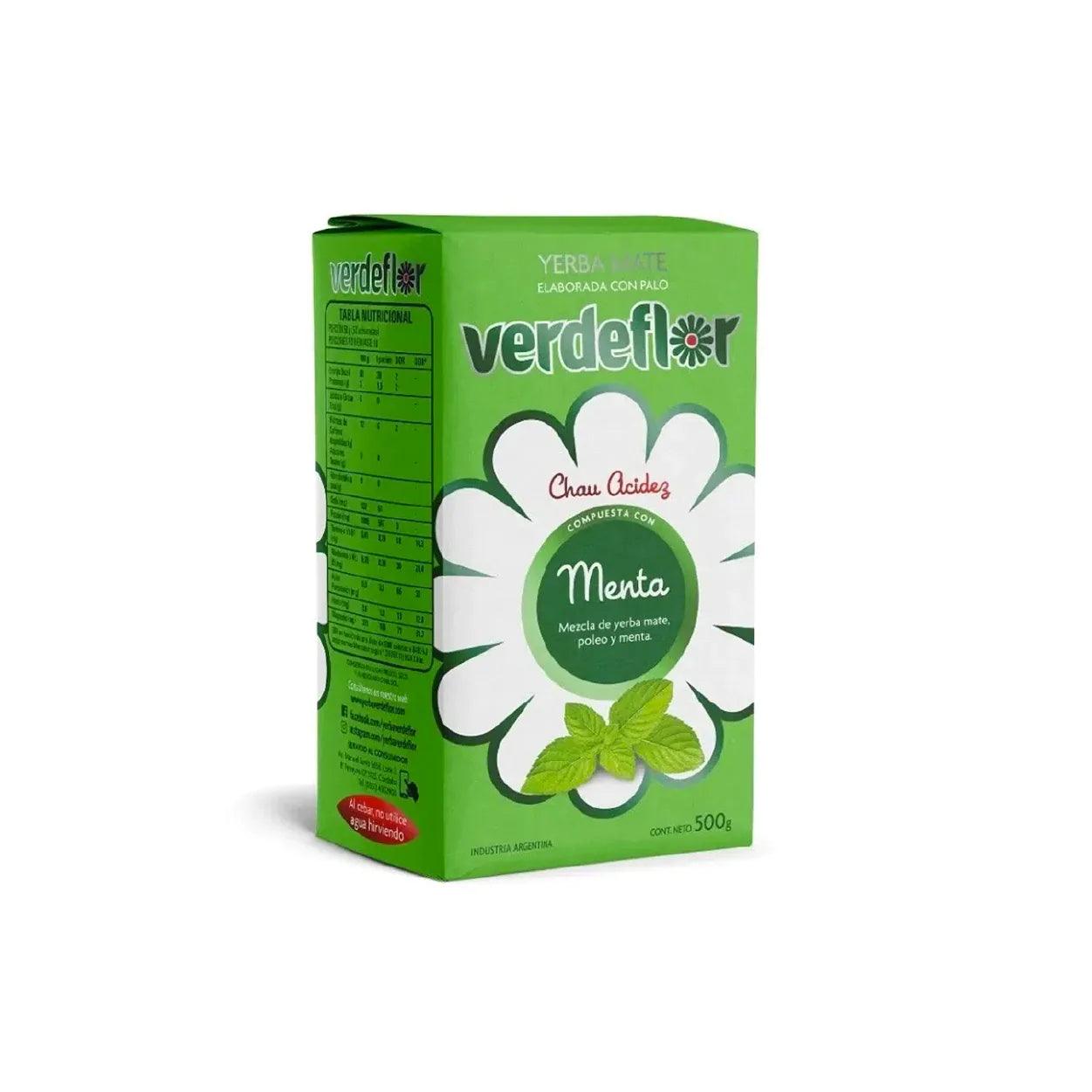 Verdeflor con Menta - Yerba Maté D'argentine 500g (Date 12/23) - El Gaucho une vraie tradition